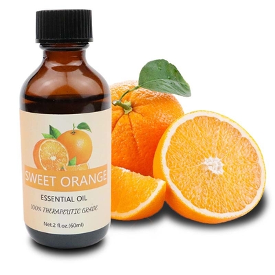 100% Pure Organic Sweet Orange Essential Oil Fruit Peel Aromatherapy Diffuser